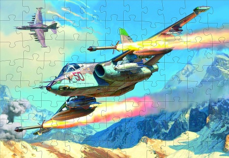 55009 Пазлы &amp;amp;amp;quot;Советский штурмовик Су-25 (4807)