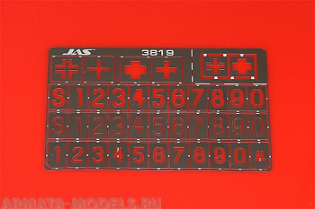 3819J Трафарет Опознавательные знаки немецких танков, 2 МВ, 1/35 3819J Трафарет Опознавательные знаки немецких танков, 2 МВ, 1/35