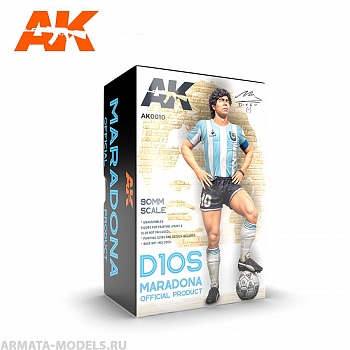 AK0010  MARADONA RESIN FIGURE. 90 MM SCALE