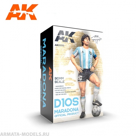 AK0010  MARADONA RESIN FIGURE. 90 MM SCALE AK-Interactive