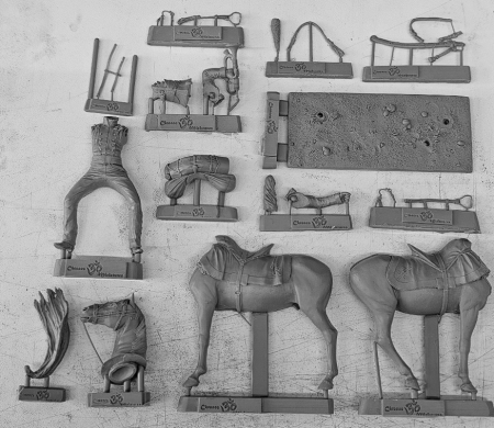 CHM-54123. Трубач армейских уланских полков, Россия 1809-13 гг. 54 мм. Материал - смола.