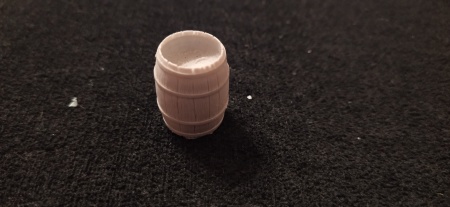 3572509 Миниатюра бочка средняя  с открытым верхом