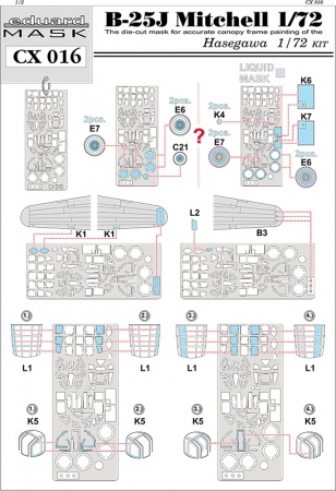 CX016ED Окрасочная маска B-25J