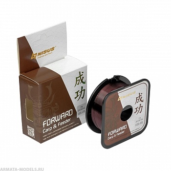Леска FORWARD Carp & Feeder brown 0,437mm/100m Nylon (N-FСF-0437-100) Nisus( цена указана за упаковку, в количестве 10шт.)
