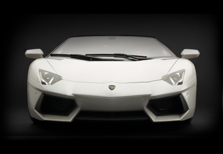 HK104 Lamborghini Aventador Roadster Bianco Canopus (Полуматовый белый)