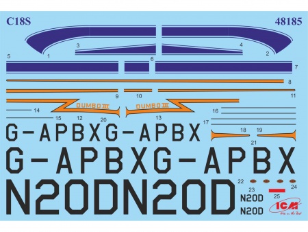 48185 C18S,Американский пассажирский самолет 1:48 ICM