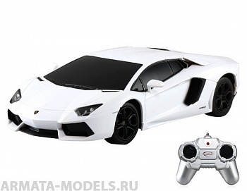46300 Машина р/у Aventador LP700, со световыми и звуковыми эффектами, работает на 3 батарейках АА