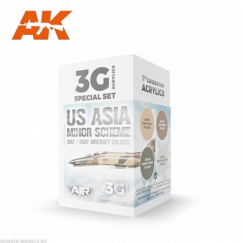 AK11751 Набор красок US Asia Minor Scheme (IIAF/IRIAF Aircraft) SET 3G
