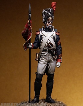 75-095PEG Grenadiers of the guard, Sergeant Second Eagle Bearer, 1810.