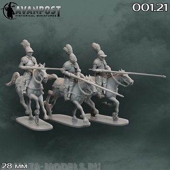 001.21 Кирасиры с копьями, XVII в