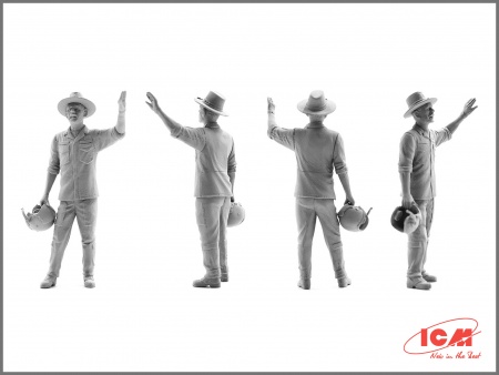 32062 AH-1G Cobra с американскими вертолетчиками (война во Вьетнаме) ICM