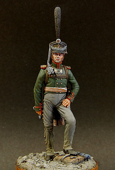 CHM-54097. Обер-офицер гренадерских полков и рот, Россия 1812-15 гг. 54 мм. Материал – смола.