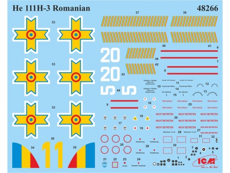 48266 He 111H-3 ВВС Румынии, Бомбардировщик II МВ ICM