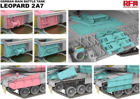 RM-5108 Танк GERMAN LEOPARD 2A7 MAIN BATTLE TANK Rye Field Model (RFM)