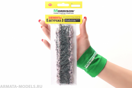 004lc005 Цветочные ленты для макета. Сиреневые соцветия.