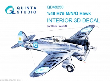 QD48250 3D Декаль интерьера кабины H75 M/N/O Hawk (Clear Prop)