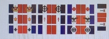 HE-72064 Миниатюра Набор из 10 флагов