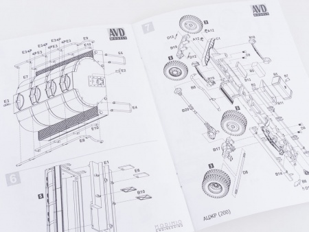 1316AVD Сборная модель МАЗ-200 АЦЖР AVD Models