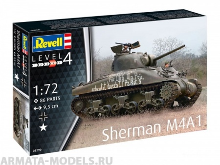 Американский средний танк Sherman M4A1 Revell