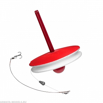 Кружок рыболовный оснащенный d-130мм (HS-FCE-130) Helios( цена указана за упаковку, в количестве 10шт.)