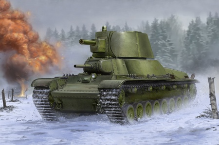 09591P Сборная модель Soviet T-100Z Heavy Tank Trumpeter
