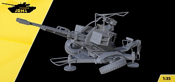 AM3756 Cоветская 23-мм спаренная зенитная установка Зу-23-2 в бортовом варианте