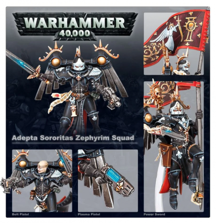 52-27GW Набор Адепта Сороритас. Отряд Серафим (Adepta Sororitas Seraphim Squad)