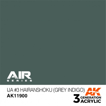 AK11900 Краска акриловая 3Gen IJA #3 Hairanshoku (Grey Indigo)