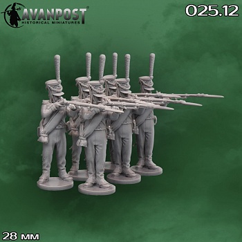 025.12АП Фигуры Русская тяжёлая пехота: гренадерская рота