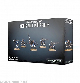 48-29GW Набор Скауты Космодесанта со снайперскими винтовками (Space Marines Scouts with Sniper Rifles) 48-29GW Набор Скауты Космодесанта со снайперскими винтовками (Space Marines Scouts with Sniper Rifles)