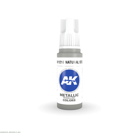 AK11210 Краска акриловая Natural Steel 17ml