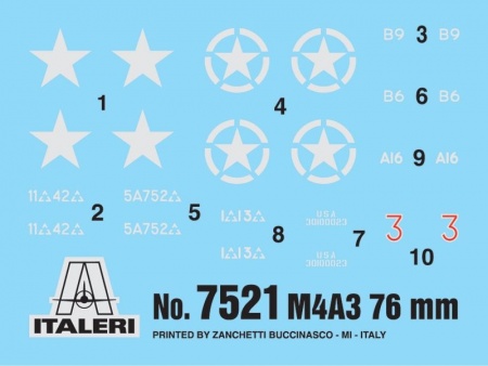 7521ИТ Танк М4А3 76mm Italeri