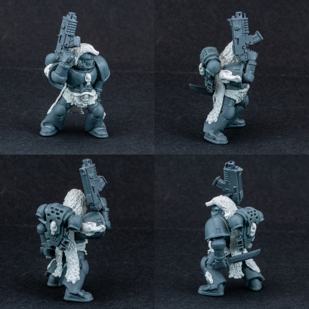 T105MWP Молд Волчьи шкуры и черепа, размер S