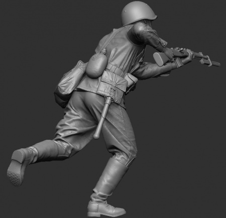 3020SOGA Красноармеец в атаке. 1941-42г. SOGA Miniatures