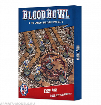 202-18GW Кровавый Кубок. Игровое Поле. Команда Кхорна (Blood Bowl: Khorne Pitch & Dugouts)