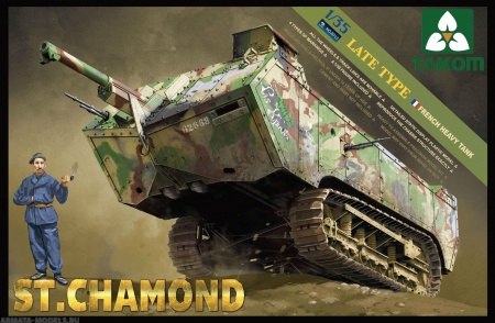 2012Т Французский тяжелый танк St.Chamond   Late Type Takom