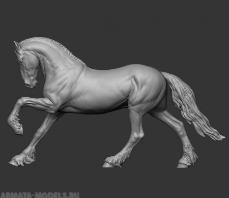 CHM-54168. Животные: Лошадь №10. 54 мм. Материал - смола. Chronos Miniatures