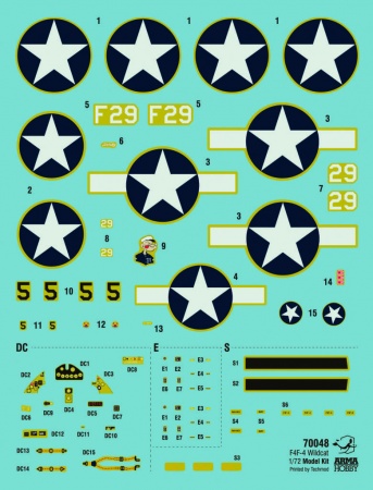 AH70048 F4F-4 Wildcat Arma Hobby