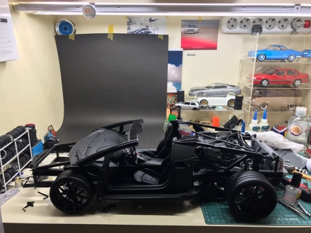 Lamborghini Aventador Nero Nemesis (Полуматовый черный)