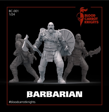 BCK-FC-002 ВАРВАР | Коллекционная миниатюра 75 мм Blood Carrot Knights