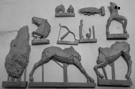 CHM-54306(M). Миры Фэнтези: Амазонка. Материал - белый металл. Chronos Miniatures