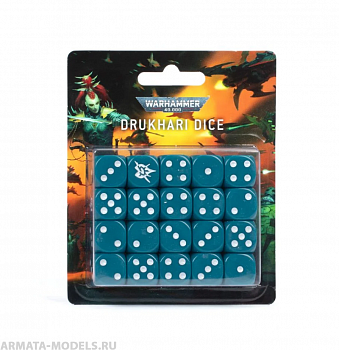 45-05GW Набор кубиков Друкари (Drukhari Dice Set)