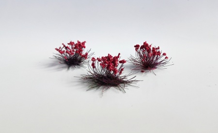 ksc03 Кочки травы с сиреневыми цветами, 15шт./12мм