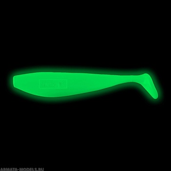 Виброхвост несъедоб. Zander 4''/10,2см Phosphorus 100шт. (HS-36-041-N) Helios( цена указана за упаковку, в количестве 100шт.)