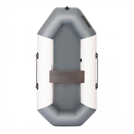 Лодка Бриз 190 гребки + жесткое сиденье бело/серый Тонар