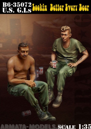 B6-35072 US G.I.s Lookin` Beter Every Beer Bravo6
