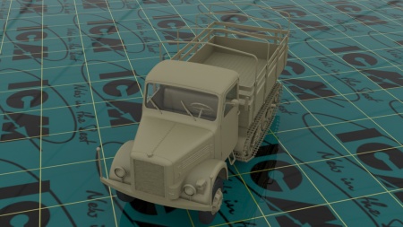 35453 KHD S3000/SS M Maultier, Германский полугусеничный грузовой автомобиль ІІ МВ ICM 35453 KHD S3000/SS M Maultier, Германский полугусеничный грузовой автомобиль ІІ МВ ICM