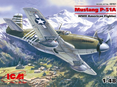 48161 Мустанг P-51 А, американский истребитель ІІ Мировой войны ICM 48161 Мустанг P-51 А, американский истребитель ІІ Мировой войны ICM