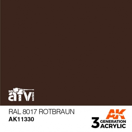 AK11330 Краска акриловая 3Gen RAL 8017 Rotbraun