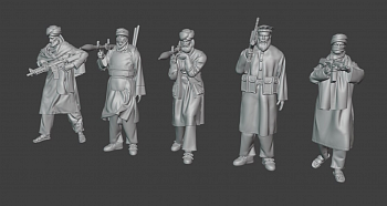 HE-35192 Миниатюра афганцев 3д печать (5 фигурок)